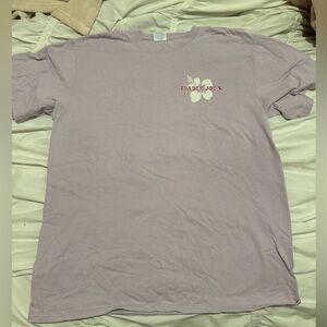 TRADER JOES tshirt -light purple (bad lighting!)